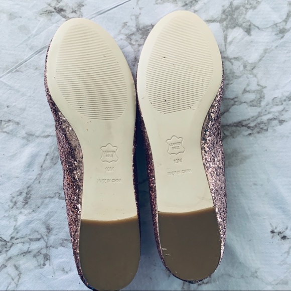 Talbots Lilac Jazzy Glitter Bow Flats - Picture 5 of 6